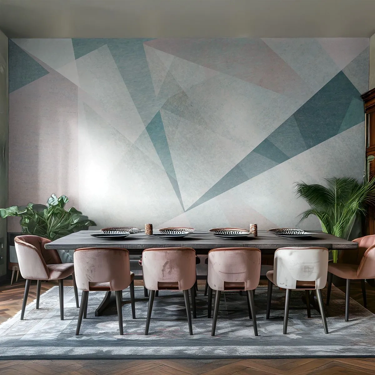 Fototapeta Premium Canvas - V klidu, ale dynamicky - Abstrakce, Kus, Moderní vzor - 500x350 cm