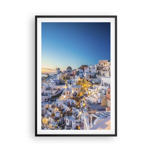 Plakát v černém rámu - Esence Řecka - 61x91 cm