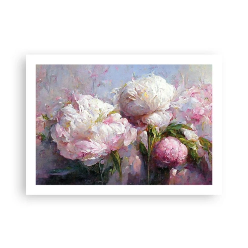 Plakát - Kytice překypující životem - 70x50 cm