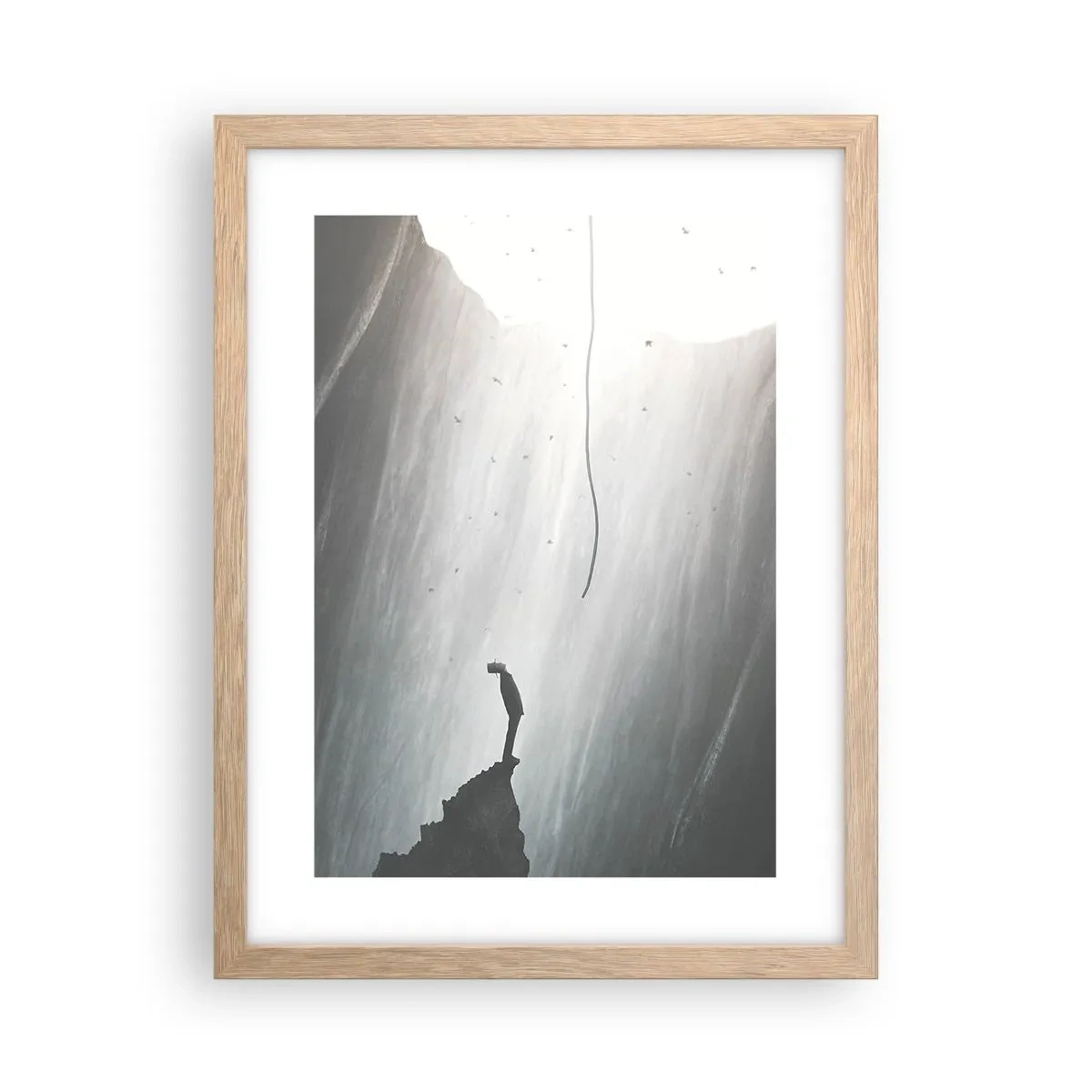 Plakát v rámu světlý dub - Vždycky máte na výběr - 30x40 cm