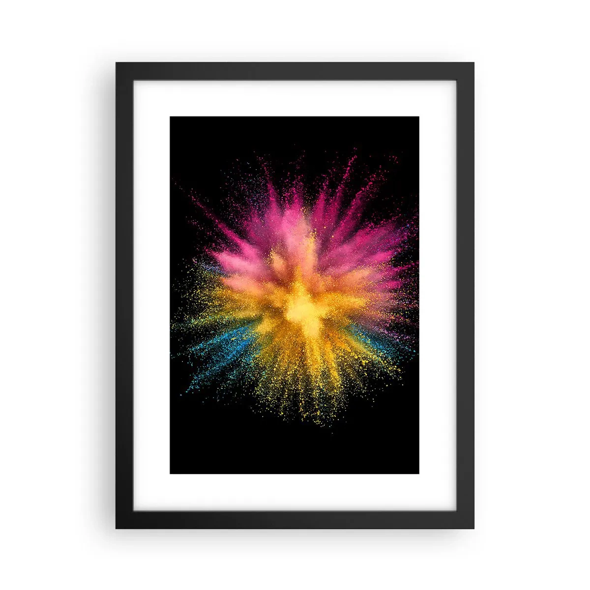 Plakát v černém rámu - Zrození barev  - 30x40 cm