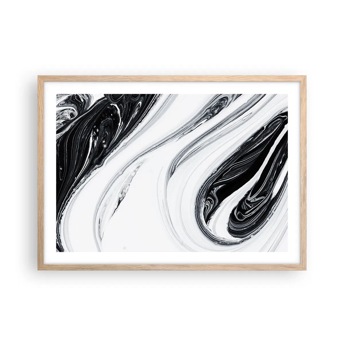 Plakát v rámu světlý dub - Spojení protikladů - 70x50 cm