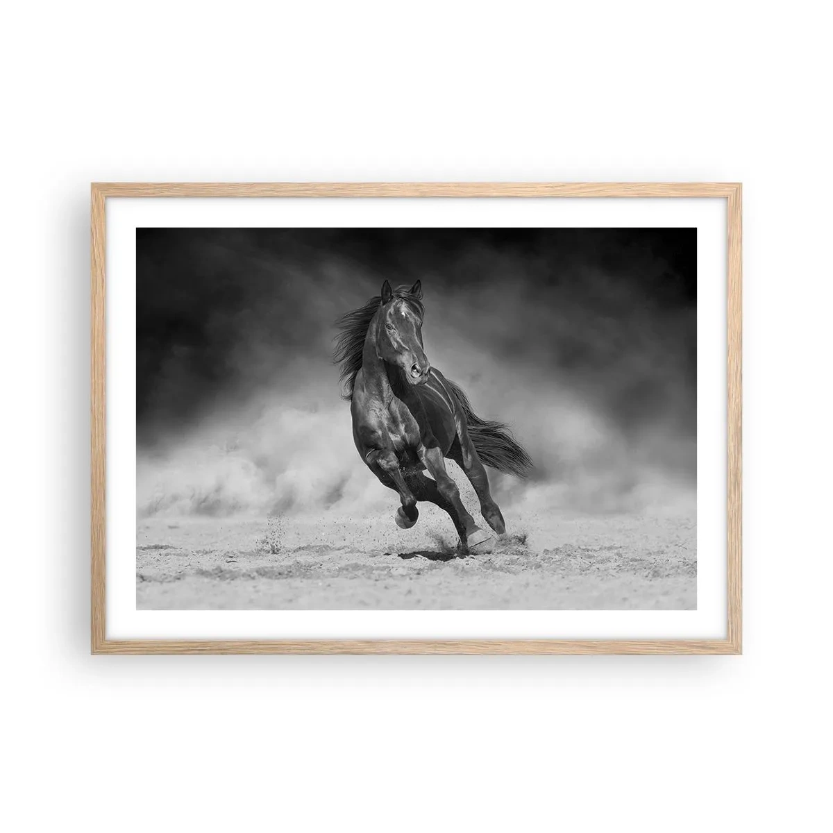 Plakát v rámu světlý dub - Hodné samotného emíra - 70x50 cm