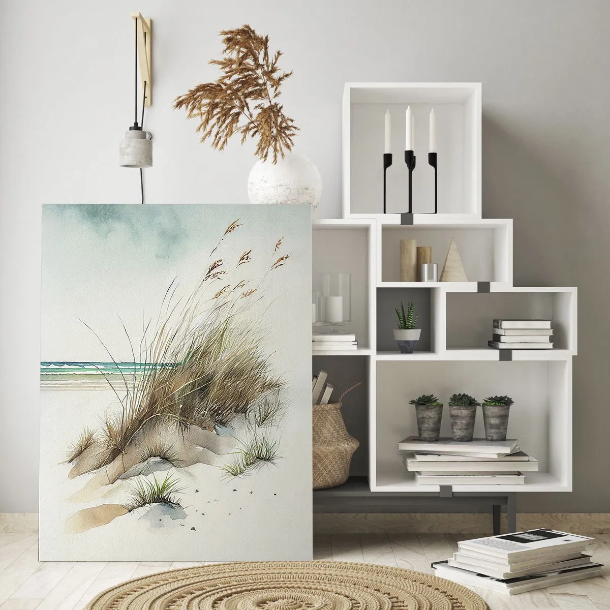 Obraz na skle - Zahalené v písku - 80x120 cm