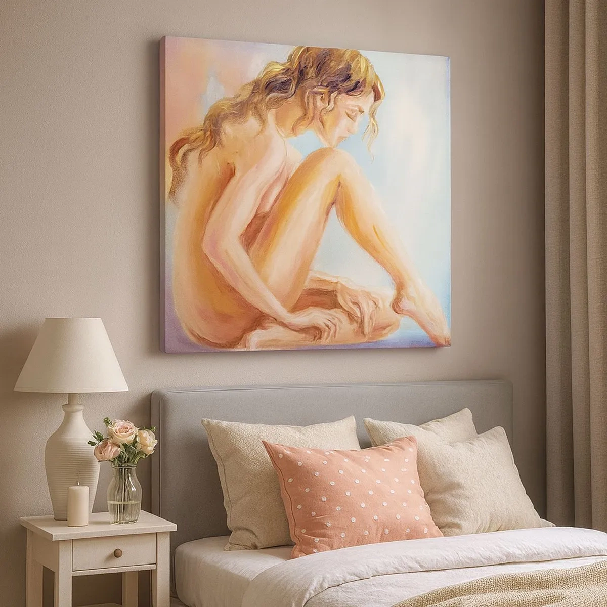 Obraz na plátně - Akt mládí - 30x30 cm