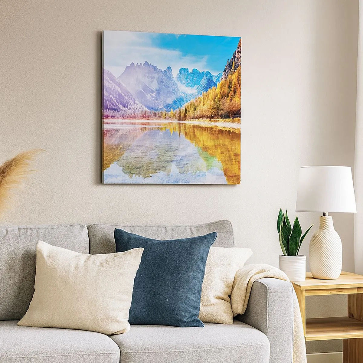 Obraz na plátně - A v horách už je podzim - 30x30 cm