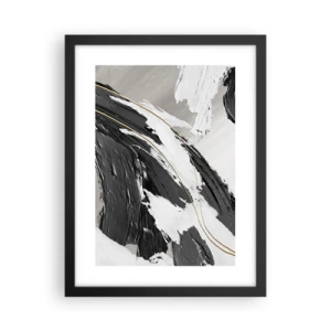 Plakát v černém rámu - Velkorysá abstrakce - 30x40 cm