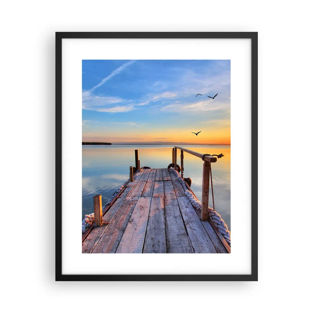 Plakát v černém rámu - Jít před sebe směrem ke slunci - 40x50 cm