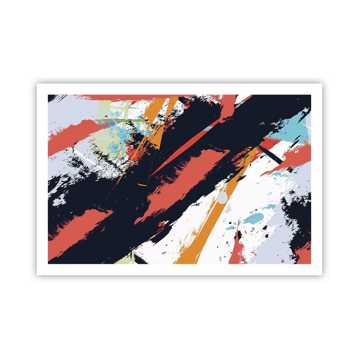Plakát - Dynamická kompozice - 91x61 cm