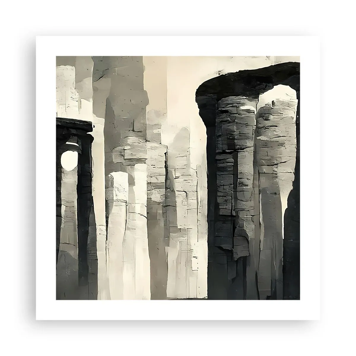 Plakát - Majestátnost starožitnosti - 50x50 cm