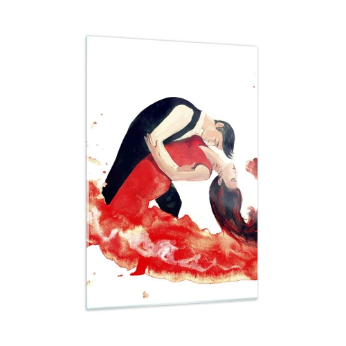 Obraz na skle - Tango - smyslná vlna - 50x70 cm