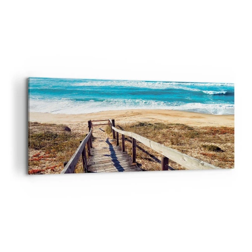 Obraz na plátně - Běž! - 120x50 cm