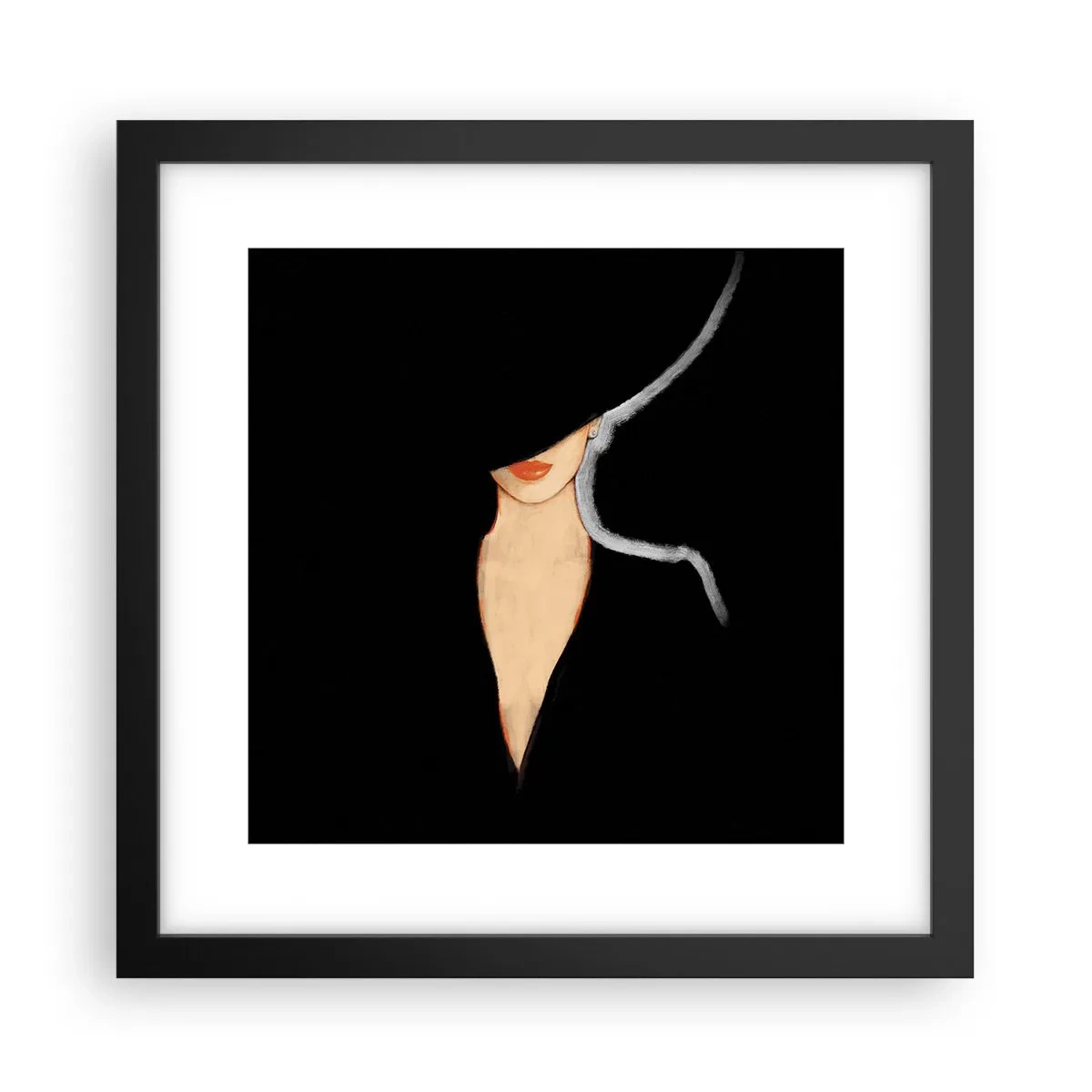 Plakát v černém rámu - Elegance a styl - 30x30 cm