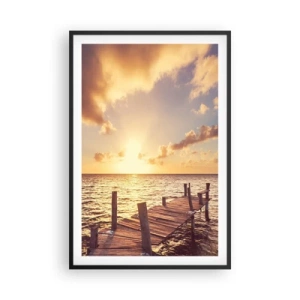 Plakát v černém rámu - Zlatá země laskavosti - 61x91 cm