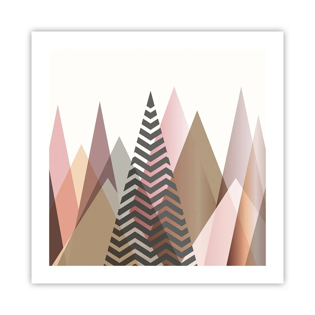 Plakát - Pyramidální pohled - 50x50 cm