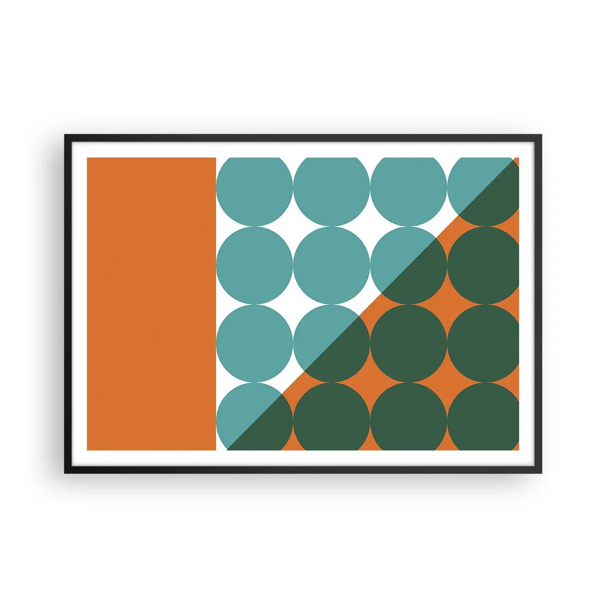 Plakát v černém rámu - Nahoru a šikmo - 100x70 cm