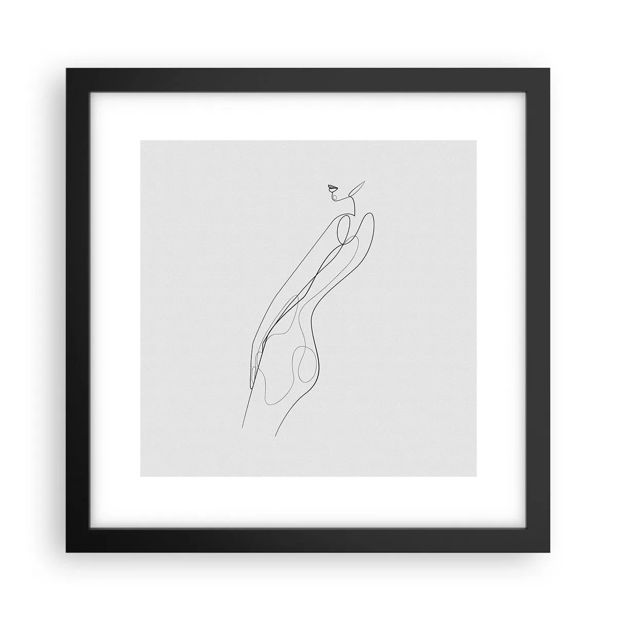 Plakát v černém rámu - Pouze slib - 30x30 cm