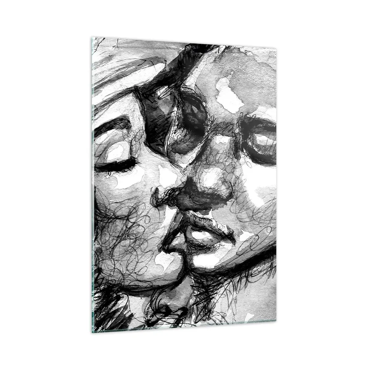 Obraz na skle - Něžný okamžik - 50x70 cm