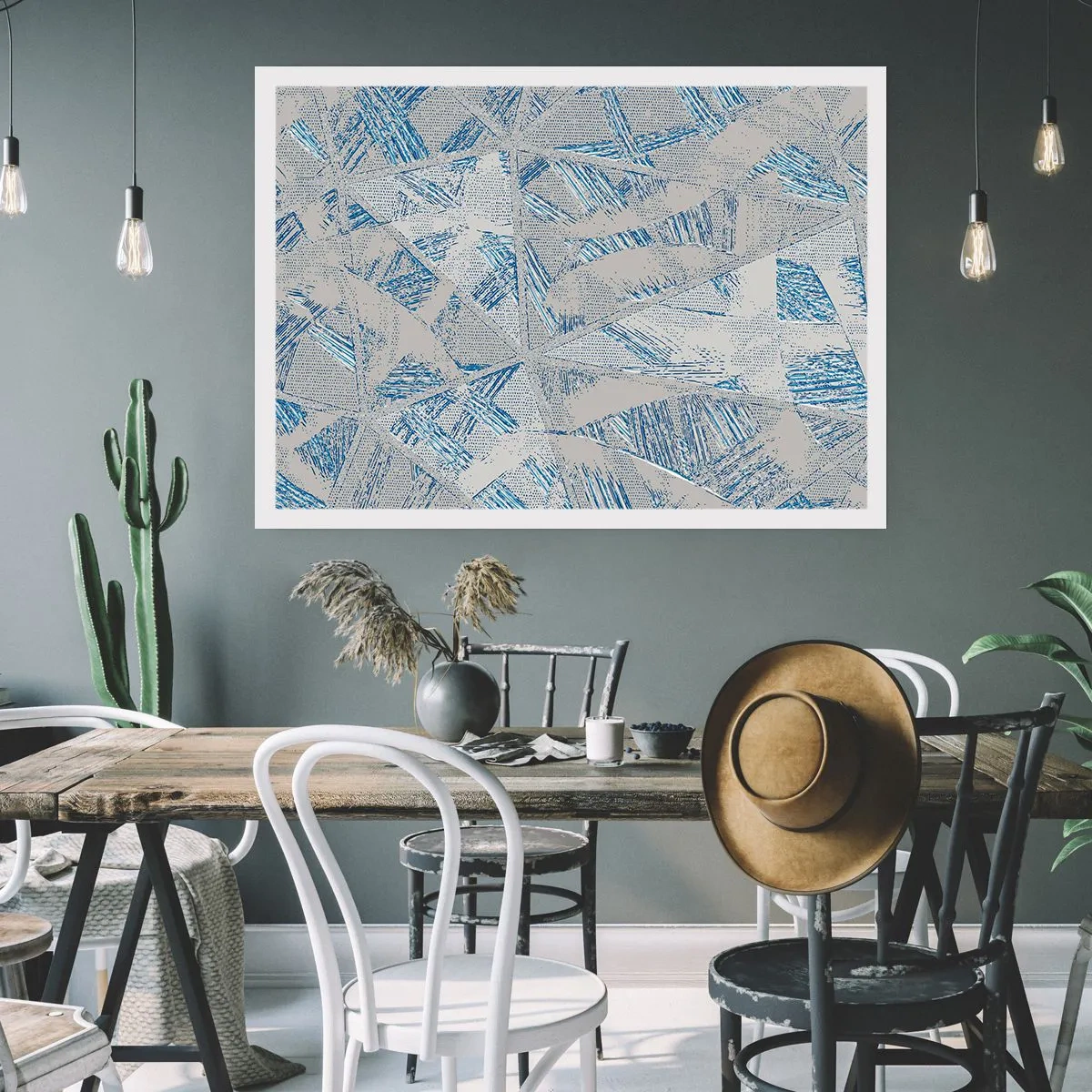 Plakát - V šedomodrém labyrintu - 91x61 cm