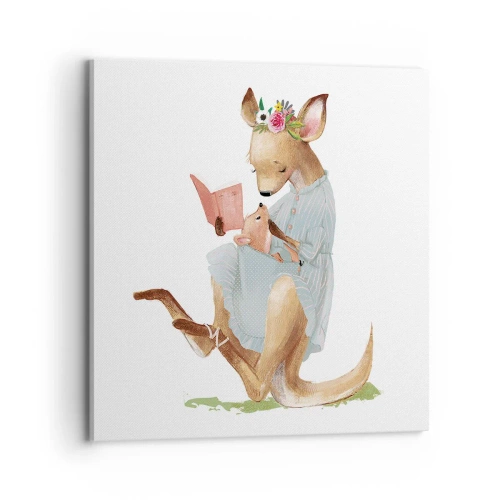 Obraz na plátně - Přečti mi, mami - 70x70 cm