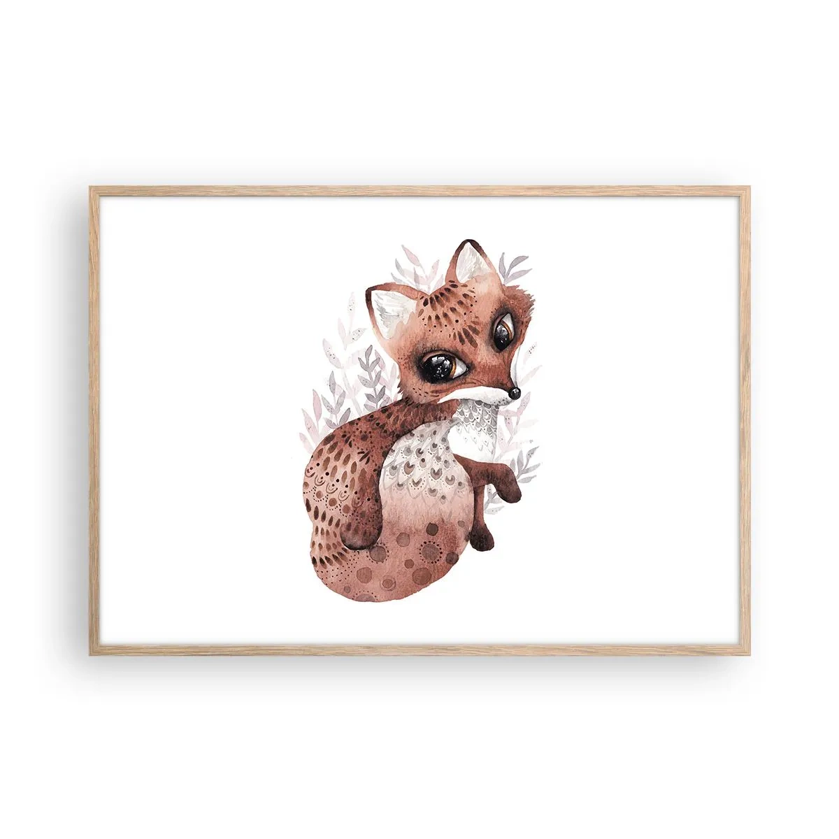 Plakát v rámu světlý dub - Prostě se zamilovat - 100x70 cm