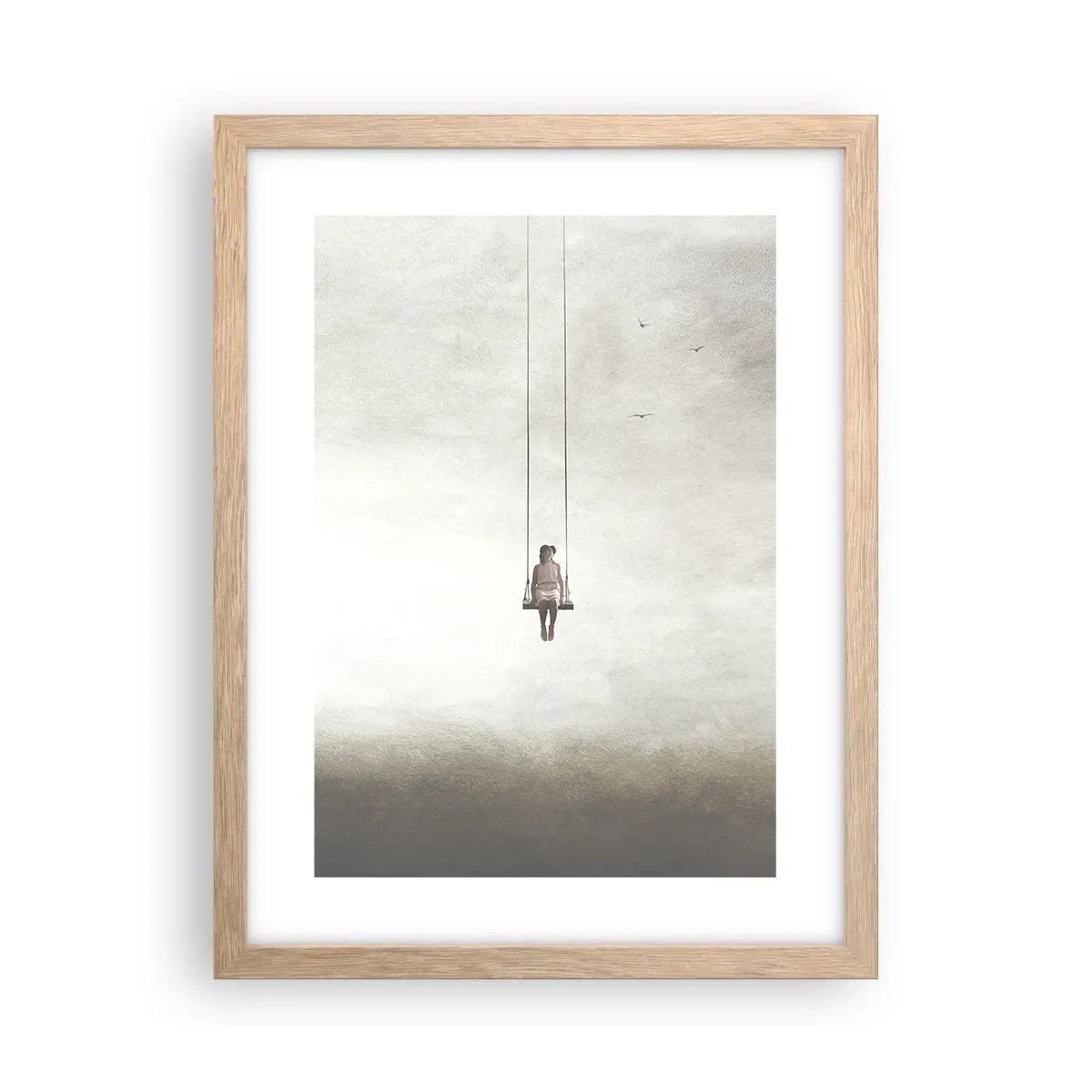 Plakát v rámu světlý dub - Dítě v nás - 30x40 cm