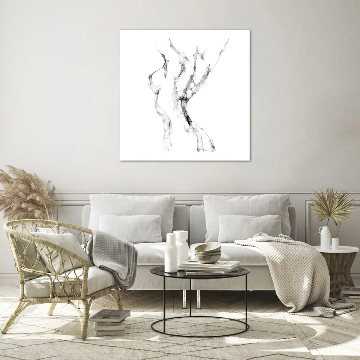 Obraz na skle - Krásná a silná - 60x60 cm