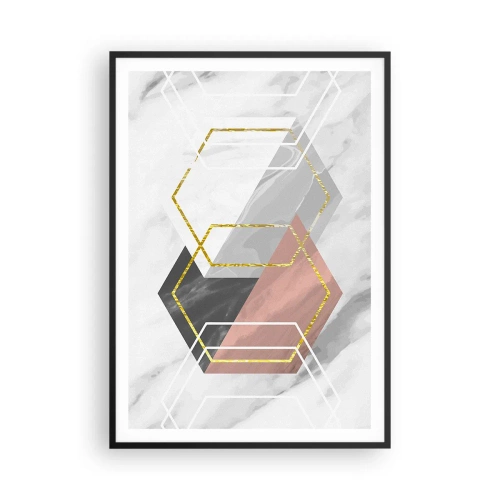 Plakát v černém rámu - Řetězová kompozice - 70x100 cm