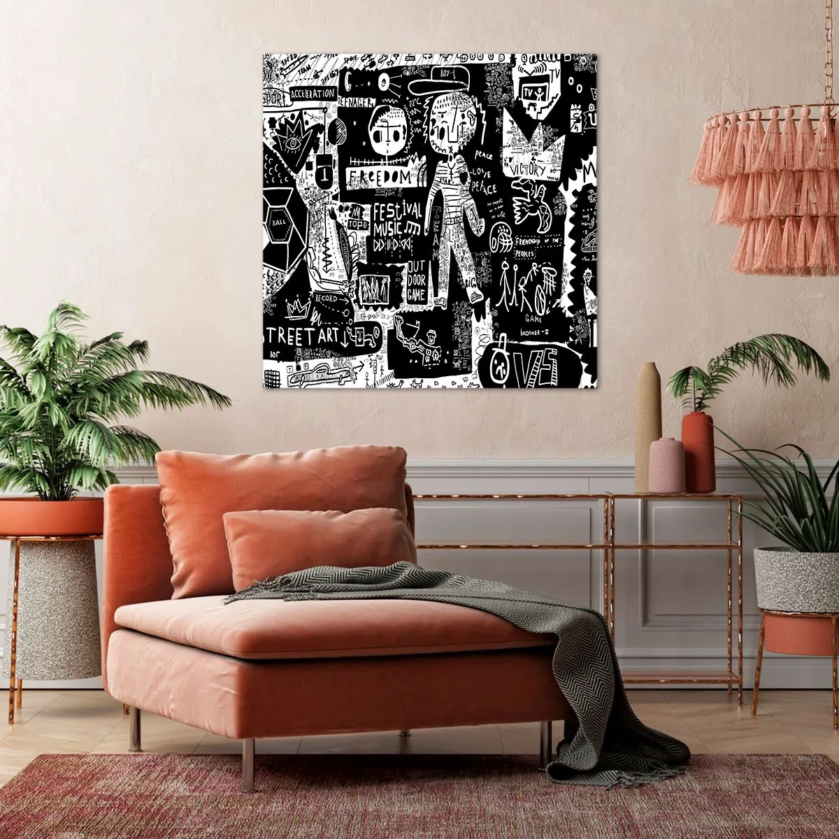 Obraz na plátně - Práva a radosti duševního mládí - 60x60 cm