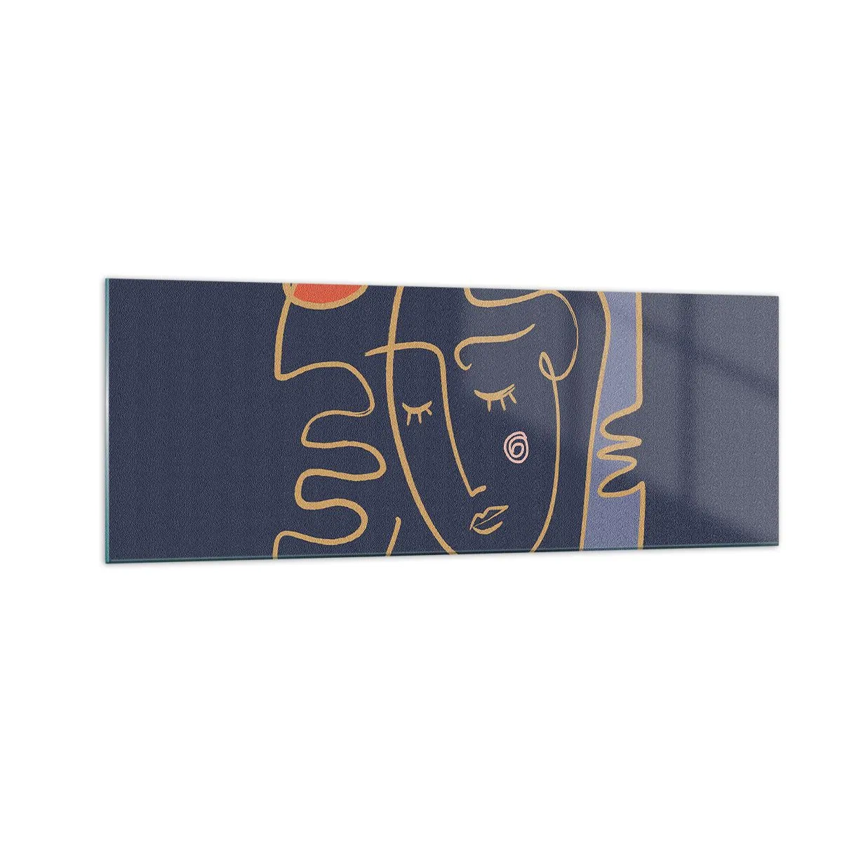 Obraz na skle - V zádumčivosti - 140x50 cm