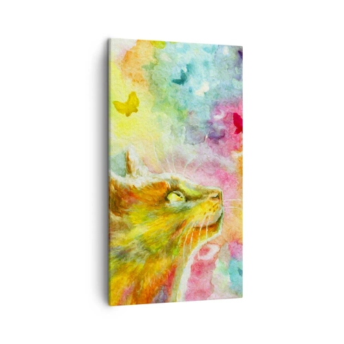 Obraz na plátně - Vymýšlí nesmysly v kočičím ráji - 45x80 cm