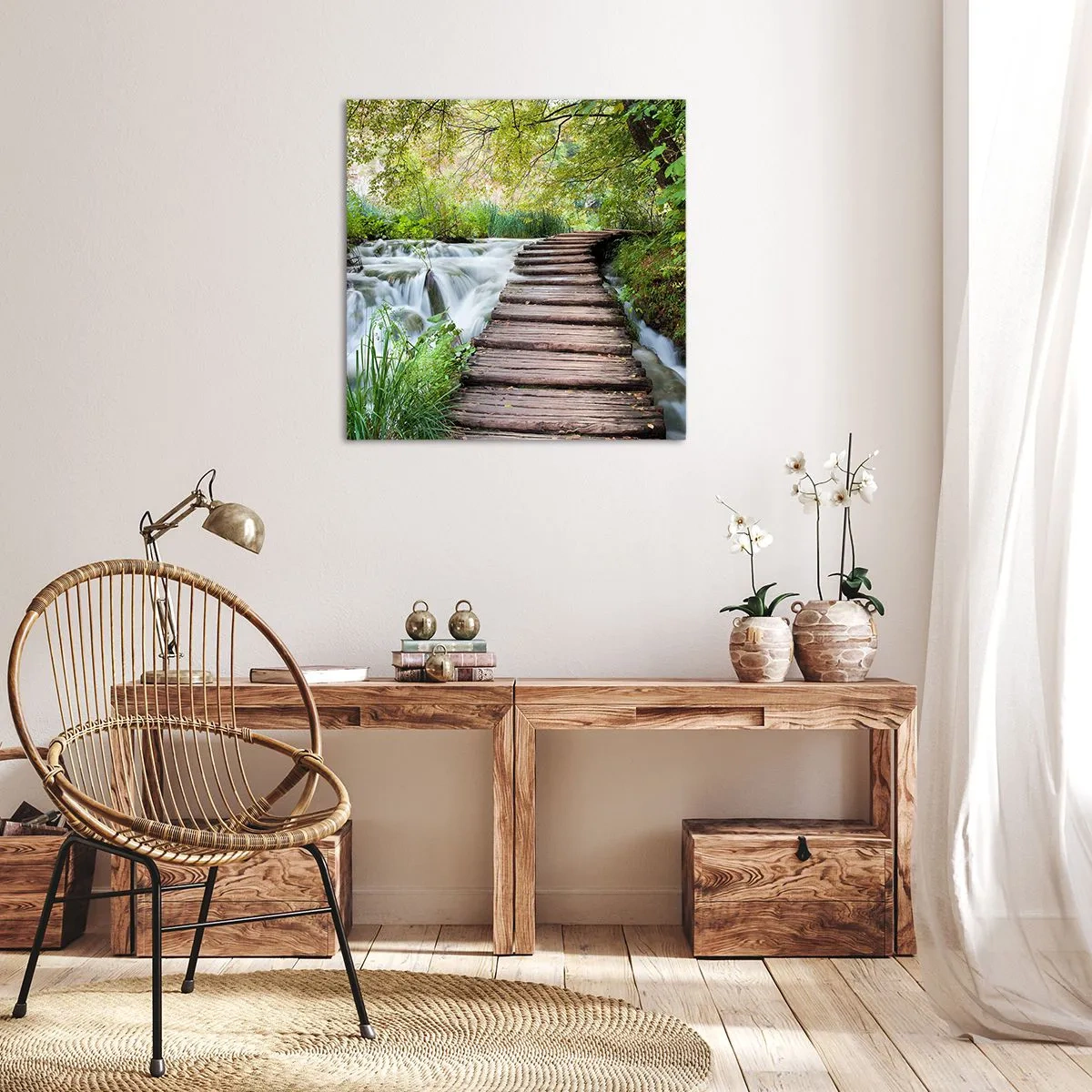 Obraz na plátně - Voda není vůbec tichá - 70x70 cm