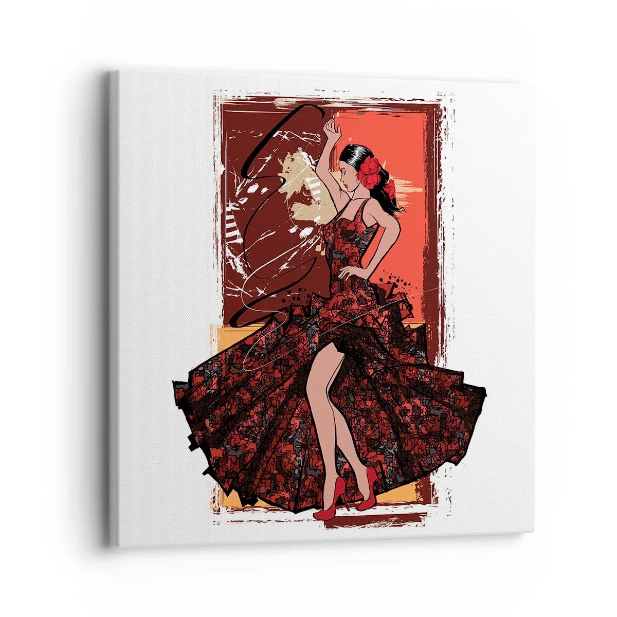 Obraz na plátně - V rytmu srdce - 30x30 cm