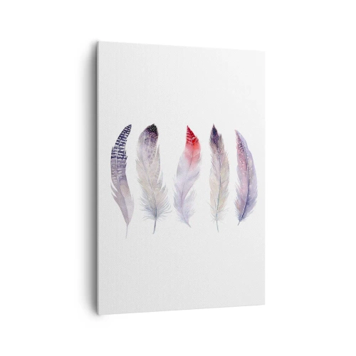 Obraz na plátně - Jemné jako různobarevná mlha - 70x100 cm