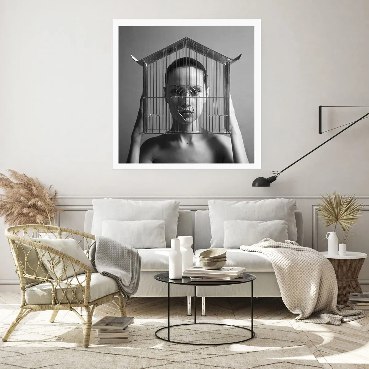 Plakát - Tak trochu surrealistický portrét - 40x40 cm