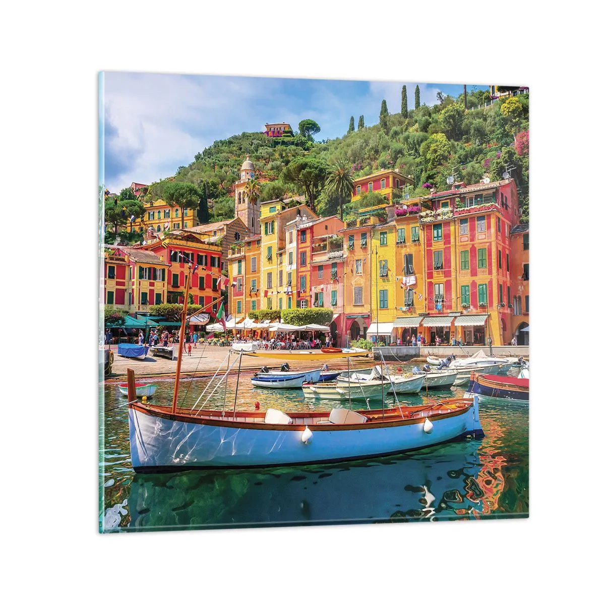 Obraz na skle - Italské dopoledne - 70x70 cm