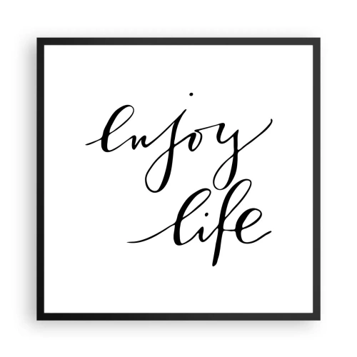 Plakát v černém rámu - Není co dodat… - 60x60 cm