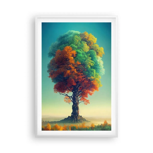 Plakát v bílém rámu - Dub – otec přírody - 61x91 cm