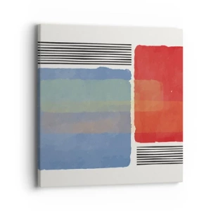 Obraz na plátně - Duch a písmeno geometrie - 40x40 cm