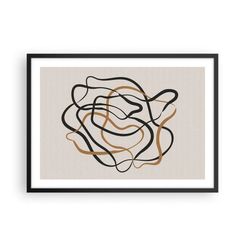 Plakát v černém rámu - Všechno se pokroutilo - 70x50 cm