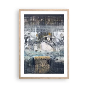 Plakát v rámu světlý dub - Jako na ledě, tak i na hroudě - 50x70 cm