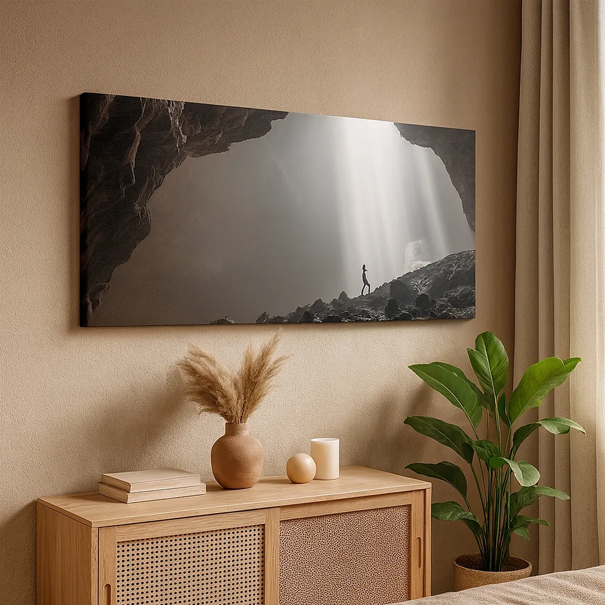 Obraz na plátně - Světelná jeskyně - 30x30 cm