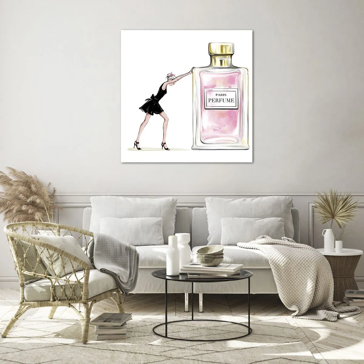 Obraz na skle - Podstata ženskosti - 50x50 cm