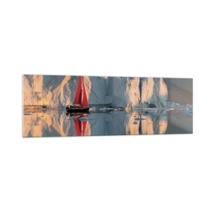 Obraz na skle - Na okraji světa - 160x50 cm