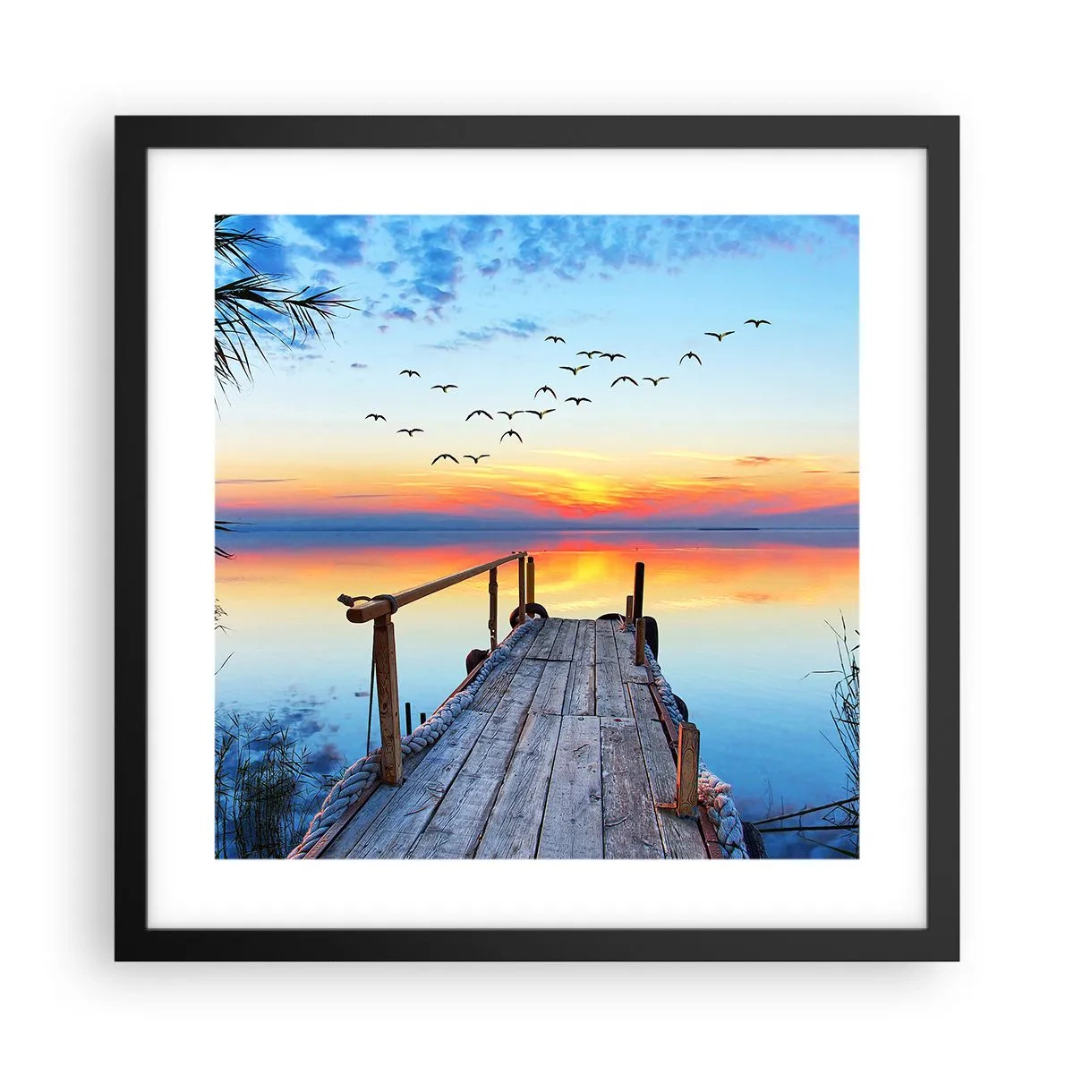 Plakát v černém rámu - Je čas vrátit se… - 40x40 cm