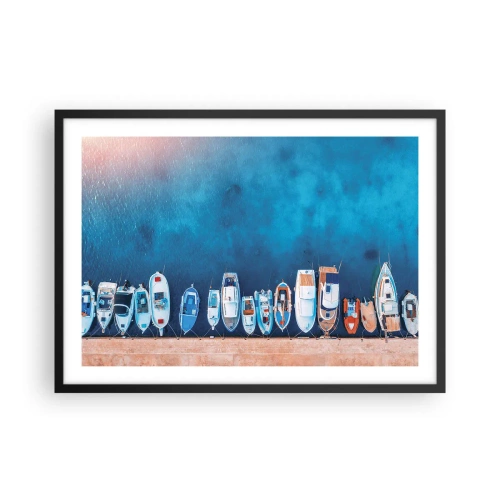 Plakát v černém rámu - V řadě za sebou - 70x50 cm