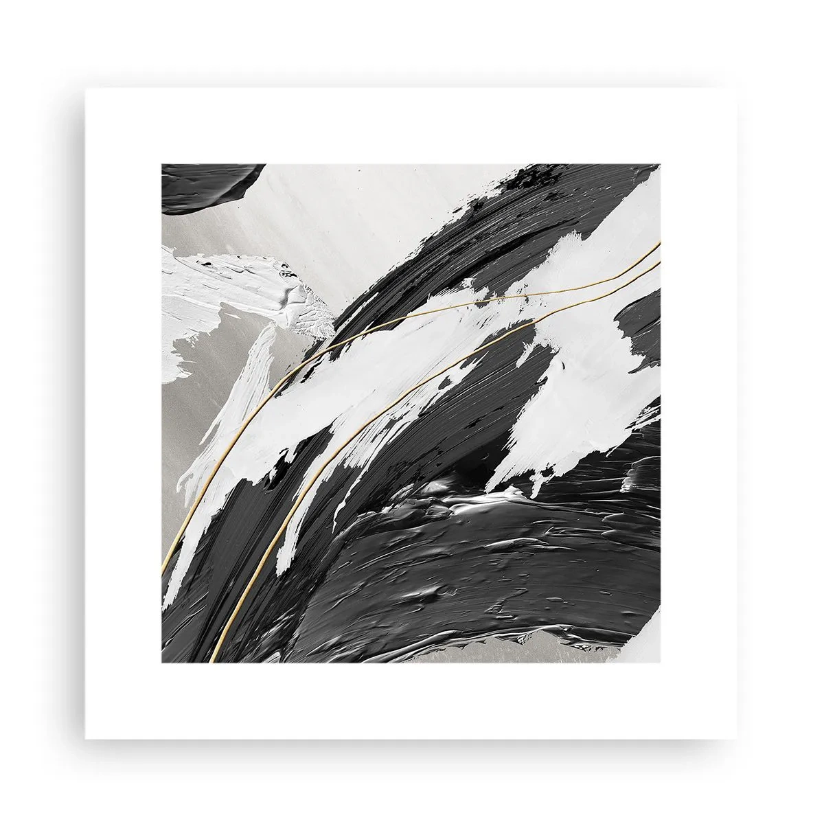 Plakát - Velkorysá abstrakce - 30x30 cm