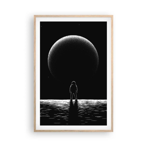 Plakát v rámu světlý dub - Tváři v tvář - 61x91 cm
