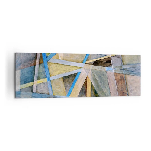 Obraz na plátně - Přímo nebo diagonálně? - 160x50 cm