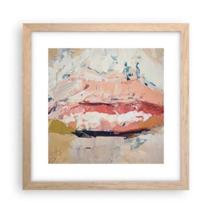 Plakát v rámu světlý dub - Probouzí smysly - 30x30 cm